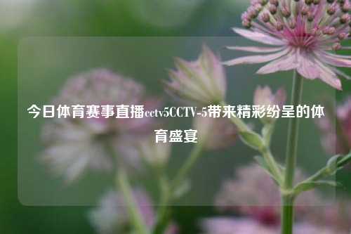 今日体育赛事直播cctv5CCTV-5带来精彩纷呈的体育盛宴