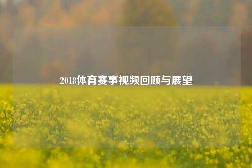 2018体育赛事视频回顾与展望