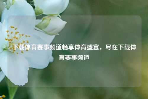 下载体育赛事频道畅享体育盛宴，尽在下载体育赛事频道