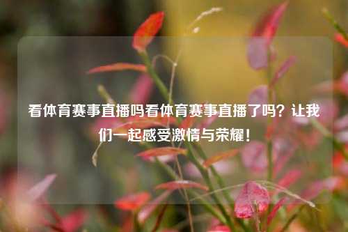 看体育赛事直播吗看体育赛事直播了吗？让我们一起感受激情与荣耀！